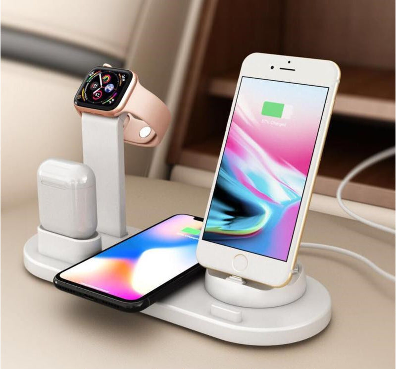 Wireless charging base iWatch three-in-one bracket for Apple mobile phone headset Watch 10W