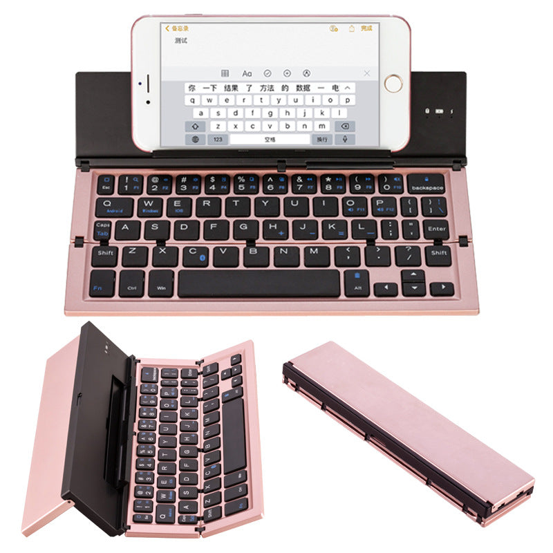 Ultra-thin folding bluetooth keyboard for tablet and mobile phone