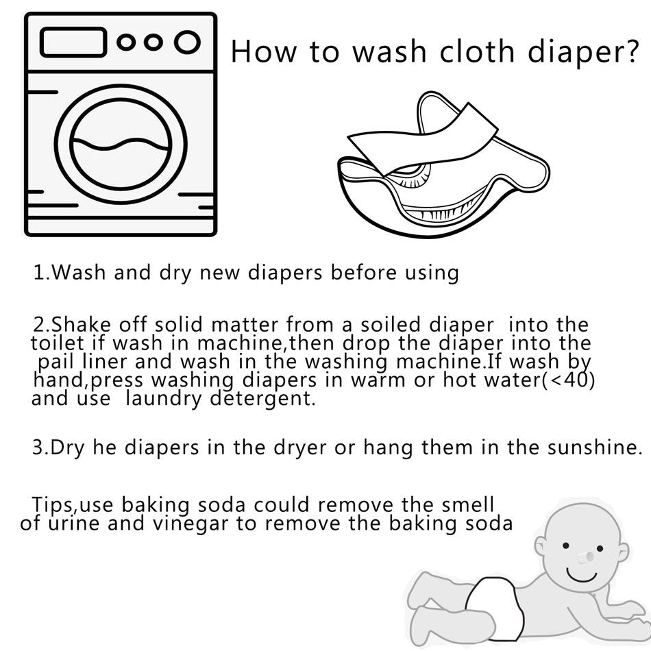 Happy Flute Baby Washable Cloth Diaper