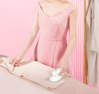 Wireless portable electric travel ironing machine