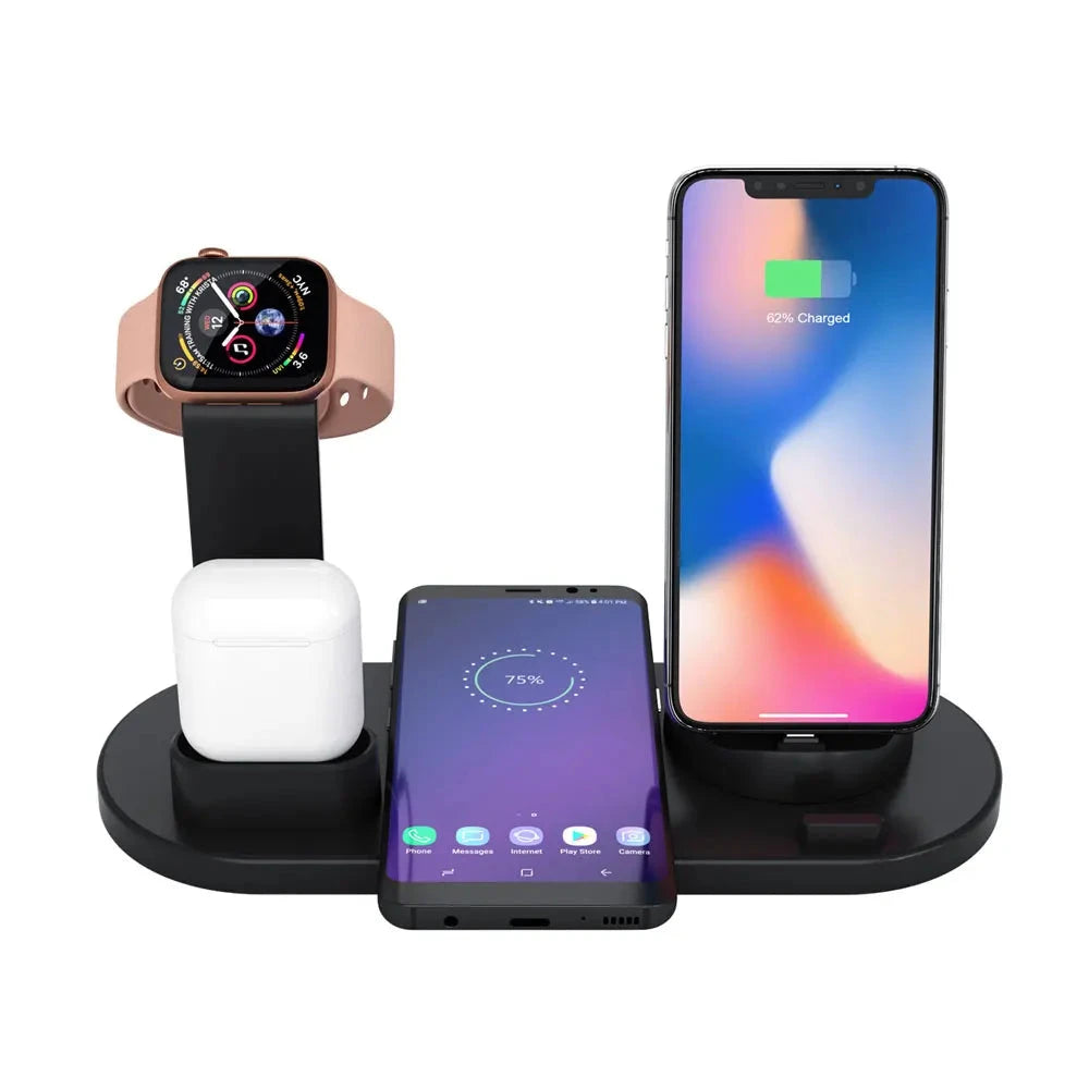 Wireless charging base iWatch three-in-one bracket for Apple mobile phone headset Watch 10W