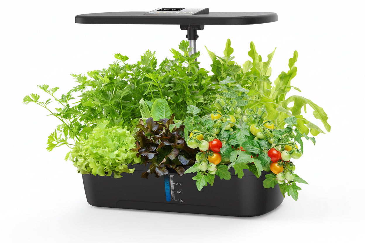NEW Smart Hydroponics Vegetable Soilless Planter (12-hole LCD Plant Growth Lamp)