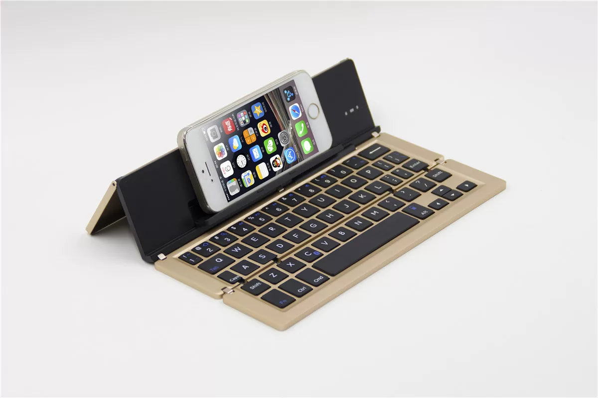 Ultra-thin folding bluetooth keyboard for tablet and mobile phone