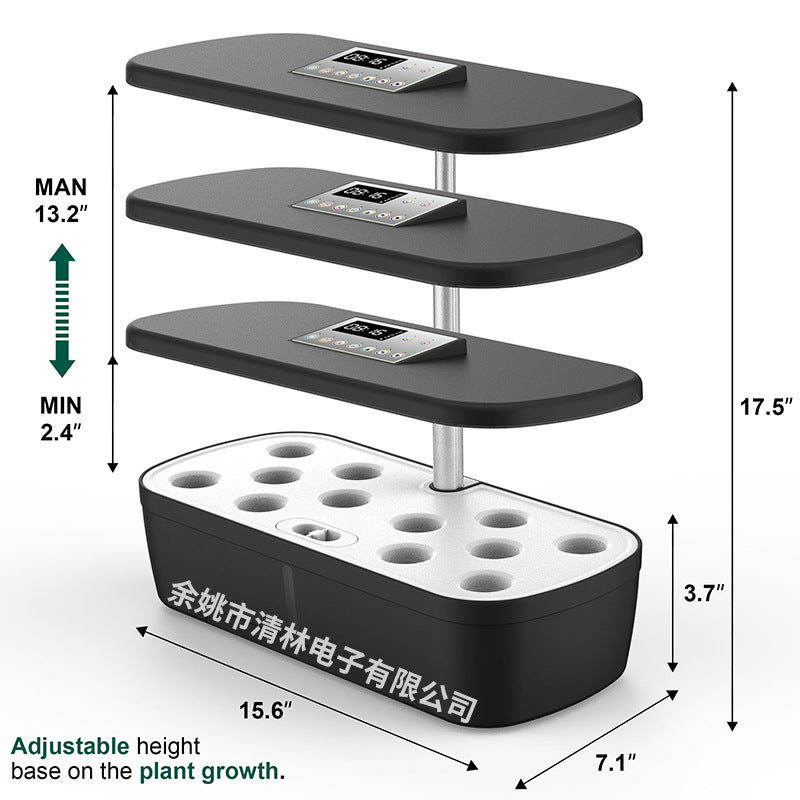NEW Smart Hydroponics Vegetable Soilless Planter (12-hole LCD Plant Growth Lamp)