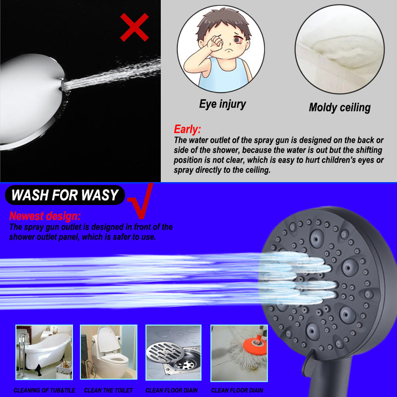 Multi-functional Handheld Filter Shower Head
