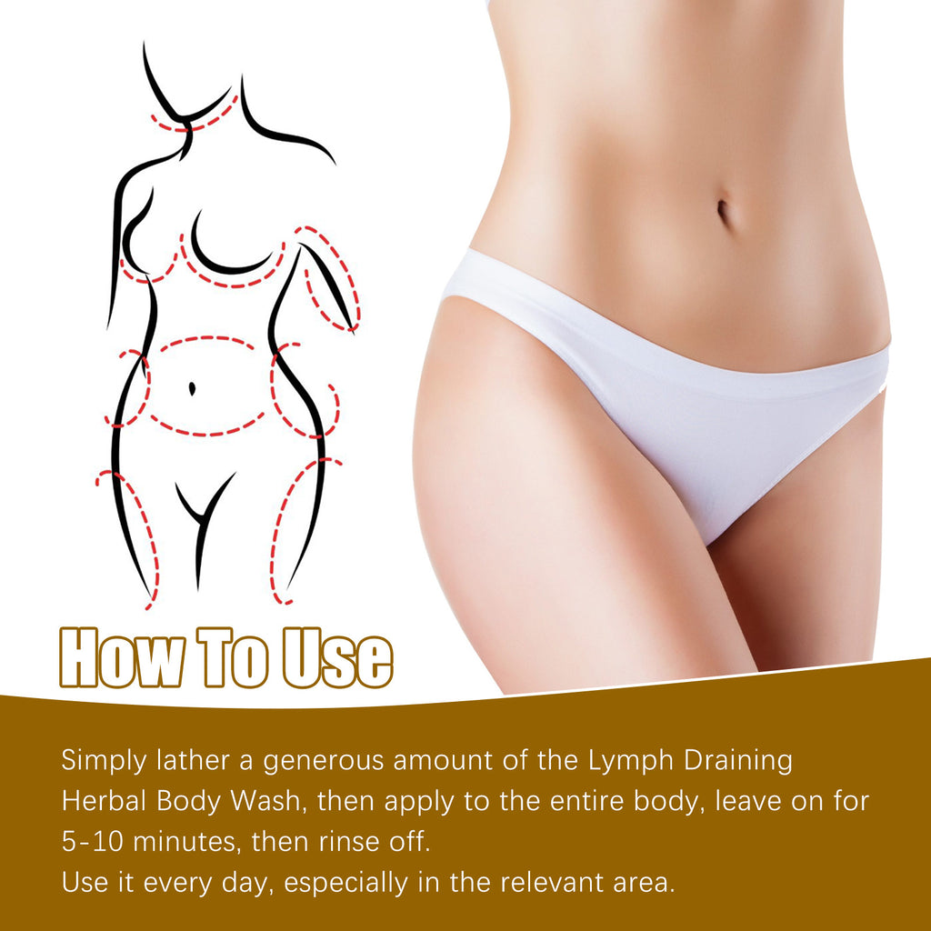 Jaysuing Ginger Lymphatic Drainage Herbal Body Shaping Shower Gel