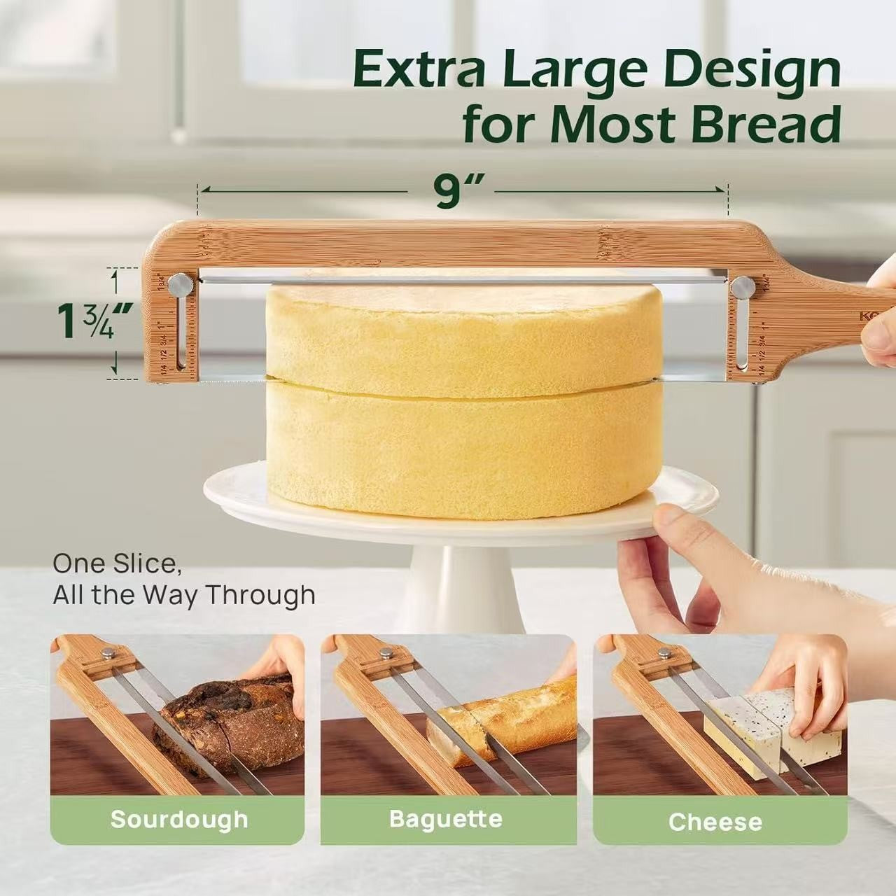 NEW Wooden Bread Slicer