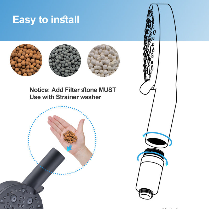 Multi-functional Handheld Filter Shower Head