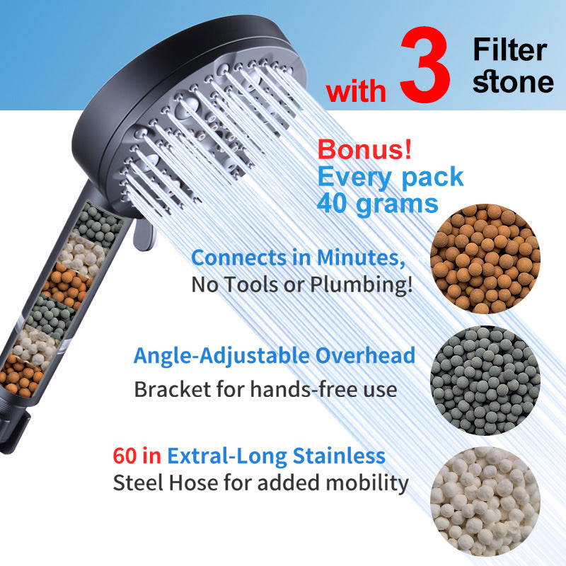 Multi-functional Handheld Filter Shower Head